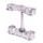 Triple clamp X-TRIG ROCS TECH 40405004 Srebrna
