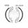 Brake shoe set EBC H332 includings springs