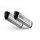 Dual slip-on exhaust GPR HYPER SONIC E4.BMW.50.HYSOTIT Brushed Titanium