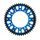 Rear sprocket SUPERSPROX STEALTH RST-245/2:50-BLU moder 50T, 520