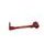 Lever guard ACCOSSATO DE002 with orange hose and joint left, aluminium