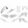 Set plastik POLISPORT 91126 enduro White BD