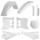 Set plastik POLISPORT 91343 OEM white