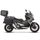 Komplet aluminijastih kovčkov z nosilci in ploščo SHAD TERRA BLACK, 37L zadnji kovček in 36L stranski kovčki SHAD HONDA X-ADV 750