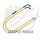 Throttle cables (pair) Venhill H02-4-128-YE featherlight yellow