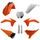 Set plastik POLISPORT 91445 White KTM