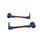 Lever guard ACCOSSATO DE003 with red hose and joint right + left, aluminium