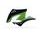 Radiator scoops POLISPORT 8412900004 (par) black/green 05