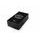 Frame sliders PUIG R12 9654N black with grey rubber