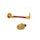 Lever guard in aluminium + left end ACCOSSATO DE004 with red hose and joint right