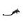 Adjustable folding lever ACCOSSATO LV014 in aluminium for original clutch master cylinders črna
