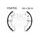Brake shoe set EBC H347SG grooved includings springs