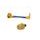 Lever guard in aluminium + left end ACCOSSATO DE004 with blue hose and joint right