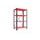4 Shelves module LV8 EQSC1207.R (H2000mm x 1200mm x 700mm) rdeč