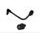 Lever guard in aluminium + right end ACCOSSATO DE005 with black hose and joint levi