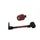 Lever guard in aluminium + right end ACCOSSATO DE005 with red hose and joint levi