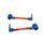 Lever guard ACCOSSATO DE003 with orange hose and joint right + left, aluminium