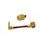 Lever guard in aluminium + right end ACCOSSATO DE005 with red hose and joint levi
