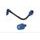 Lever guard in aluminium + right end ACCOSSATO DE005 with black hose and joint levi
