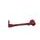 Lever guard ACCOSSATO DE002 with red hose and joint left, aluminium
