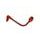 Lever guard ACCOSSATO DE002 with red hose and joint left, aluminium
