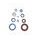 Set tesnil motorja za olje (Engine Oil Seals Kit) ATHENA P400090400210
