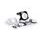 Windshield universal PUIG SEMI-FAIRING 9516W carbon look prozorna