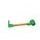 Lever guard ACCOSSATO DE002 with gold hose and joint left, aluminium