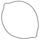 Tesnilo sklopke (Clutch cover gasket) WINDEROSA 817521 outer side