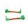 Lever guard ACCOSSATO DE003 with orange hose and joint right + left, aluminium