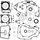 Complete gasket kit WINDEROSA 8110050 with seals