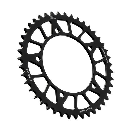Aluminijasti zadnji verižnik (zobnik) JT JTA 1793-43BLK 43T, 520 Črn