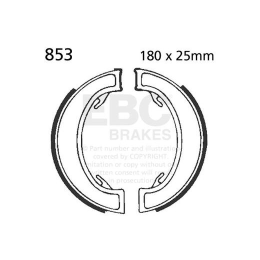 Brake shoe set EBC 853