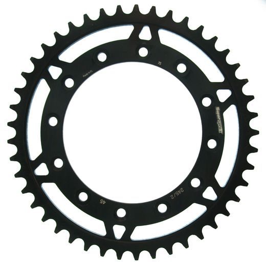 Zadnji verižnik (zobnik) SUPERSPROX RFE-245/2:45-BLK črna 45T, 520