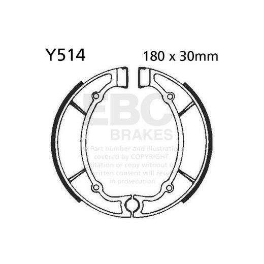 Brake shoe set EBC Y514 includings springs