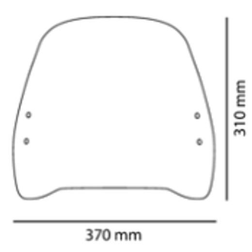 Windshield PUIG TRAFIC 21187W clear