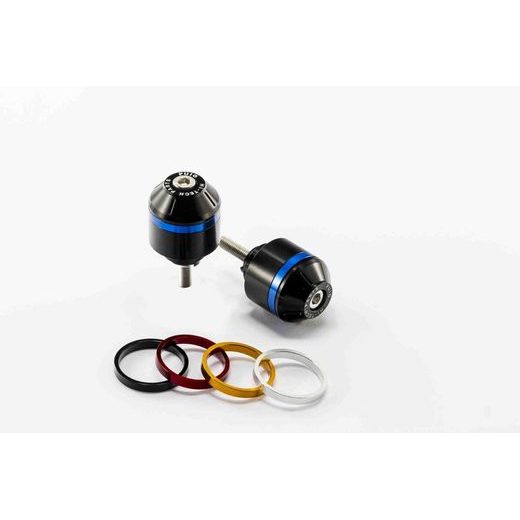 Bar ends PUIG SHORT WITH RING 8070N colour rings included