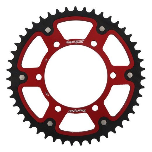 Zadnji verižnik (zobnik) SUPERSPROX STEALTH RST-480:47-RED rdeč 47T, 525