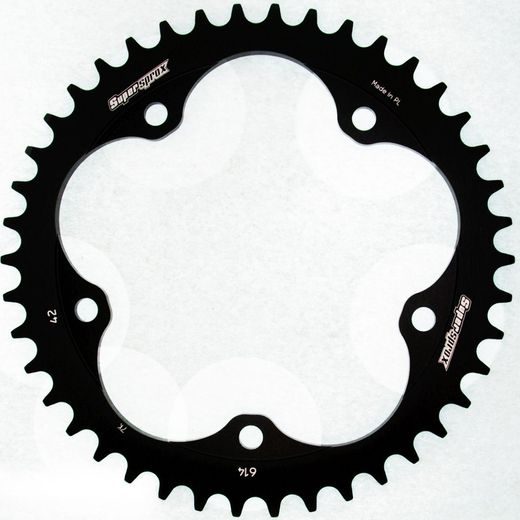 Rear ALU sprocket SUPERSPROX RAL-614:42-BLK črna 42T, 525