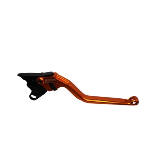 Ročica zavore ACCOSSATO EDB080 fixed CNC-worked aluminium, orange