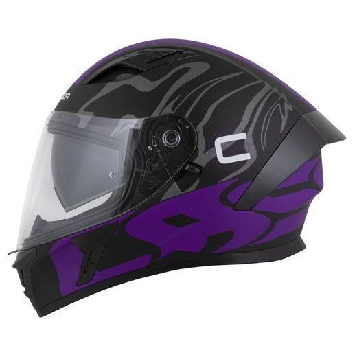 Integralna čelada CASSIDA Orbit Multivers black matt,purple,gray,white XS