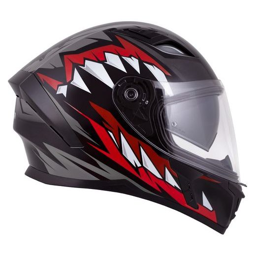 Integralna čelada CASSIDA Orbit Strix red, gray, white, black L