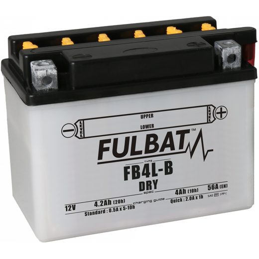 Konvencionalen akumulator (priložena kislina) FULBAT FB4L-B (YB4L-B) Kislina priložena
