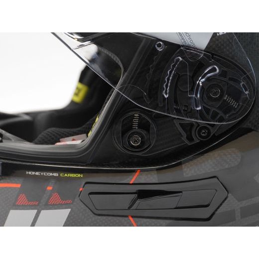 INTEGRALNA čelada AXXIS RACER GP CARBON SV spike a0 gloss pearl white XXL