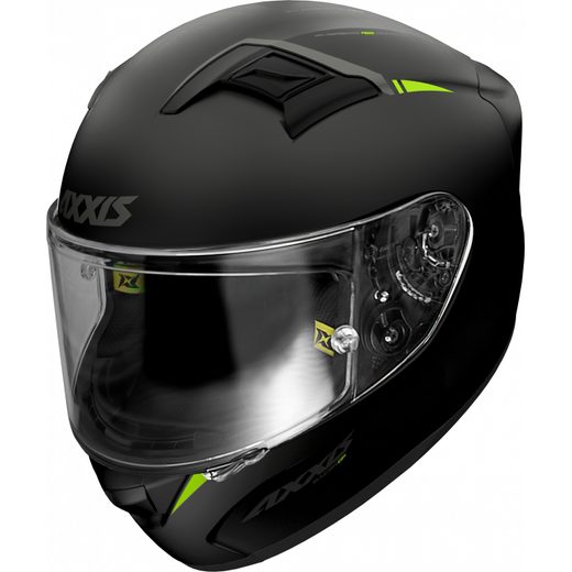 INTEGRALNA čelada AXXIS GP RACER SV FIBER solid fluor yellow XL
