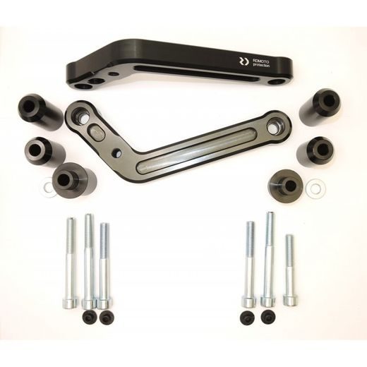 Crash sliders RDMOTO KTM13N black polyamide with gold caps
