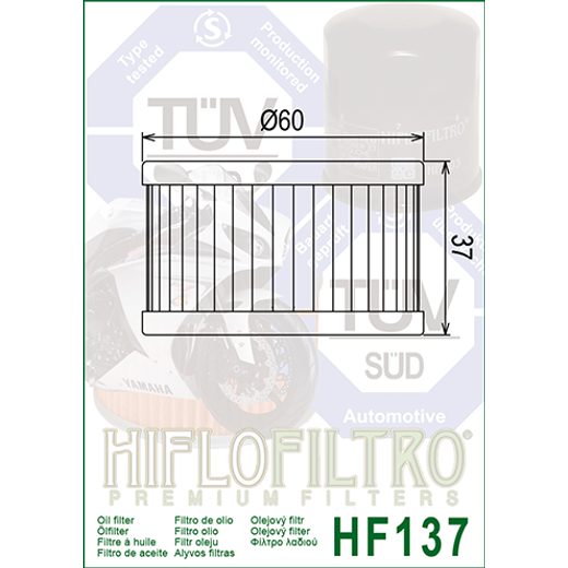 Oljni filter HIFLOFILTRO HF137