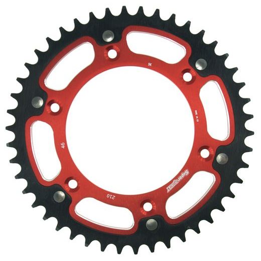 Zadnji verižnik (zobnik) SUPERSPROX STEALTH RST-210:46-RED rdeč 46T, 520