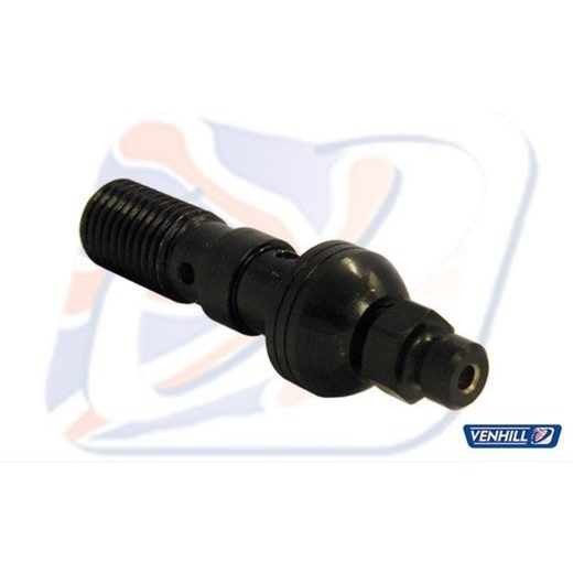 Banjo vijak z odprtino Venhill 410125D/BLACK 10x1.25mm črna