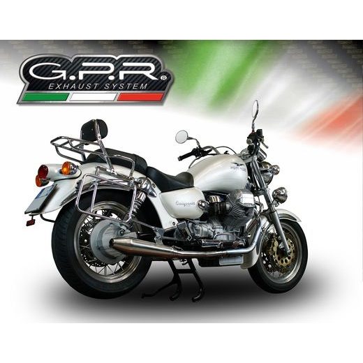 Dual slip-on exhaust GPR VINTACONE GU.58.03.CAT.VIC Brushed Stainless steel